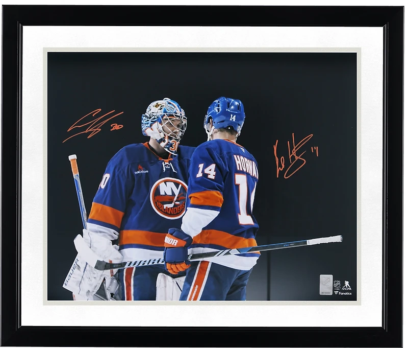 Bo Horvat & Ilya Sorokin New York Islanders Autographed 16" x 20" Celebration Spotlight Photograph
