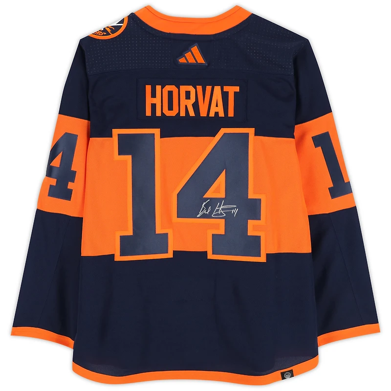 Maillot adidas authentique dédicacé par Bo Horvat des New York Islanders Stadium Series 2024