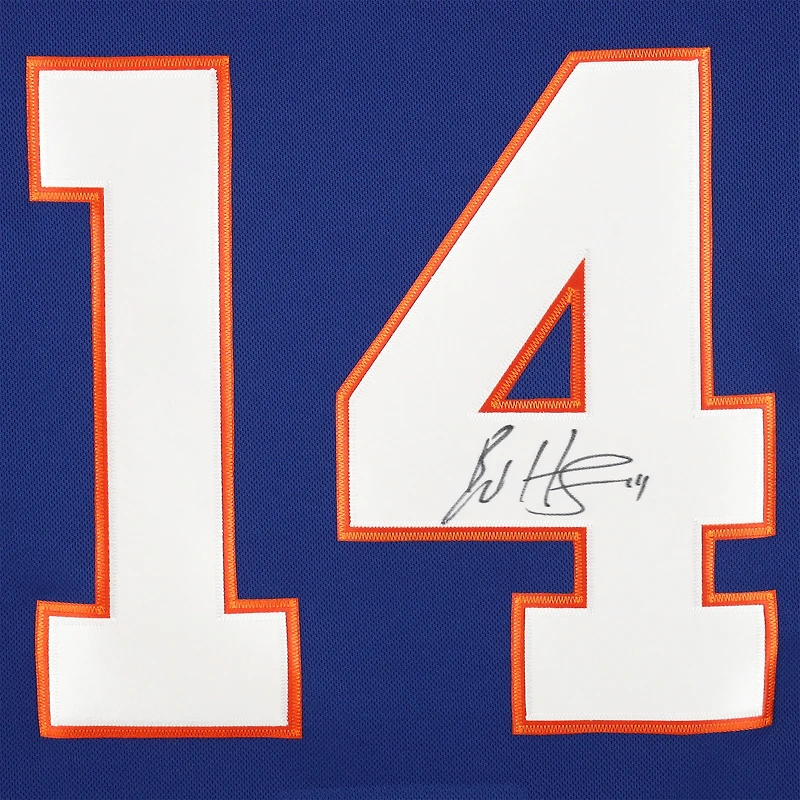 Maillot adidas bleu authentique dédicacé par Bo Horvat des Islanders de New York