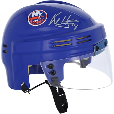 Casque mini bleu autographié par Bo Horvat des New York Islanders