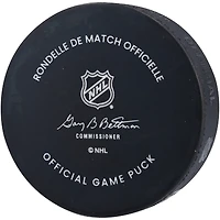 Rondelle de match officielle autographiée par Bo Horvat des Islanders de New York