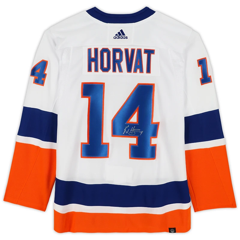 Maillot authentique adidas blanc autographié par Bo Horvat des Islanders de New York