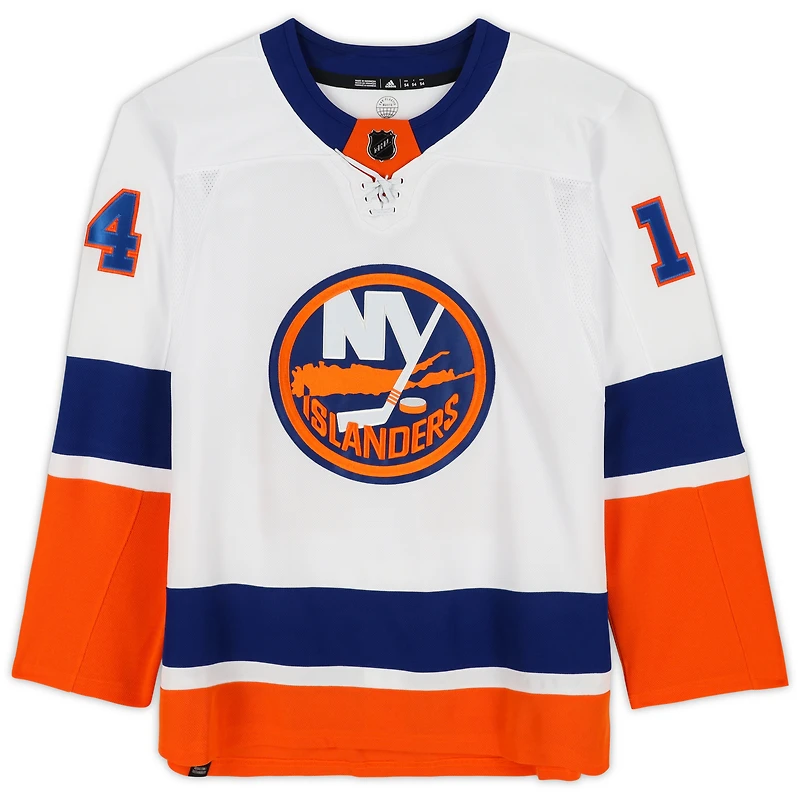 Maillot authentique adidas blanc autographié par Bo Horvat des Islanders de New York