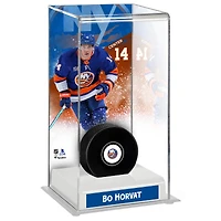 Bo Horvat New York Islanders Deluxe Tall Hockey Puck Display Case