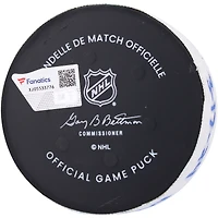 Bo Horvat Rondelle de but utilisée par les Islanders de New York le 17 mars 2024 contre. Rangers de New York – Premier des deux buts marqués