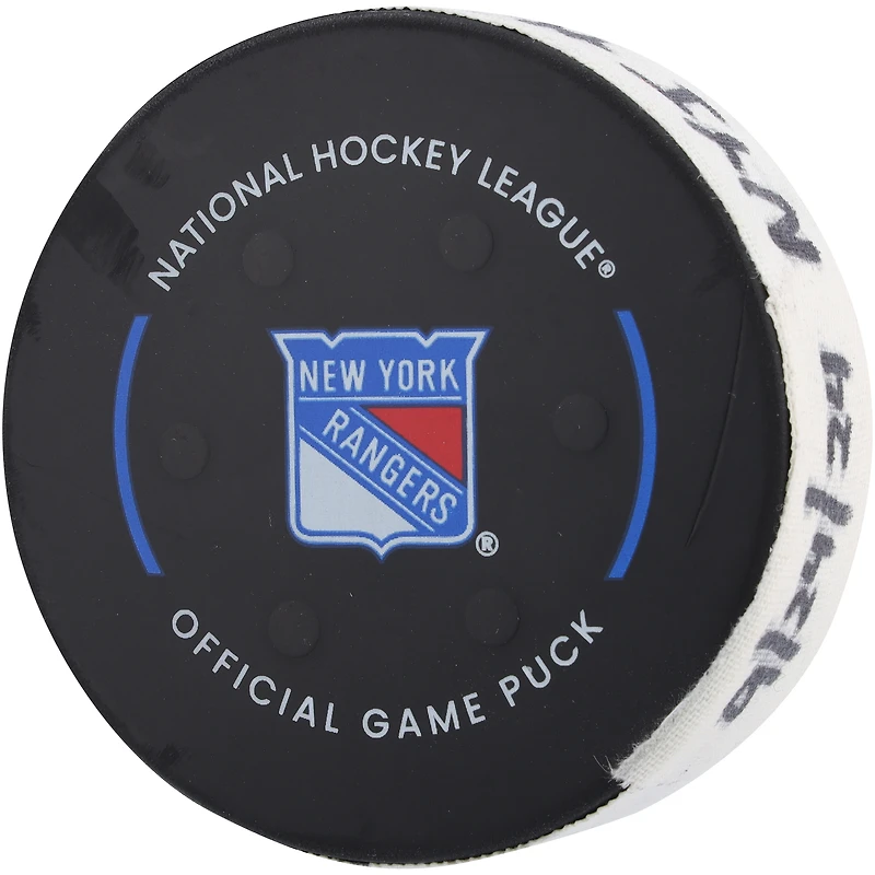 Bo Horvat New York Islanders Game-Used Goal Puck vs. New York Rangers on September 24, 2024