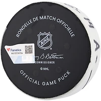 Bo Horvat New York Islanders Game-Used Goal Puck vs. New York Rangers on September 24, 2024