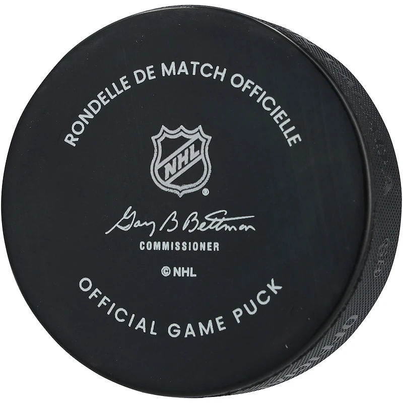 Rondelle de match officielle autographiée par Bryan Trottier des Islanders de New York