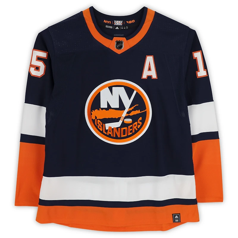 Maillot rétro adidas Reverse 2020 autographié par Cal Clutterbuck des New York Islanders