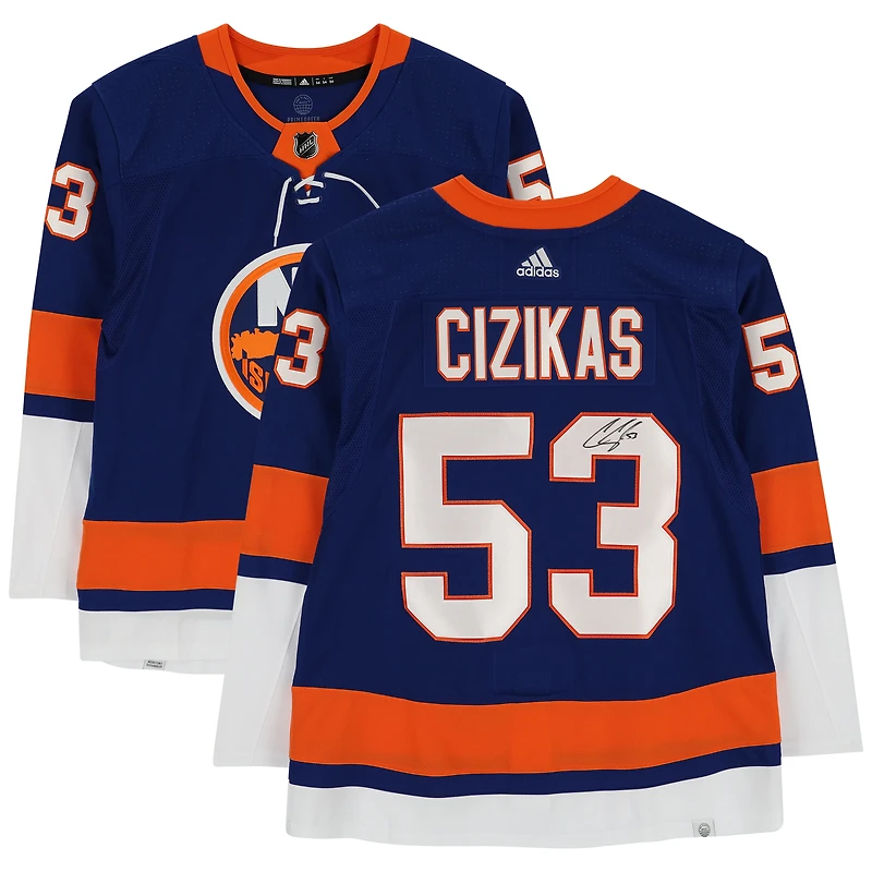 Maillot adidas autographié par Casey Cizikas des Royal New York Islanders