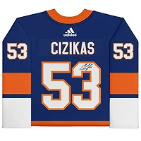 Casey Cizikas Royal New York Islanders Autographed adidas Jersey
