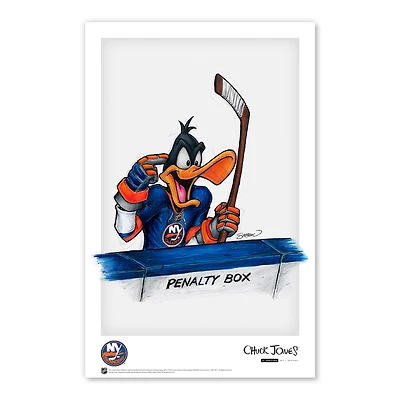 Daffy Duck New York Islanders 11"x 17" Looney Tunes affiche imprimée