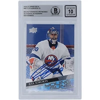 Ilya Sorokin New York Islanders Autographed 2020-21 Upper Deck Series 2 Young Guns #461 Beckett Fanatics Witnessed Authenticated 10 Rookie Card
