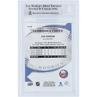 Carte de recrue authentifiée autographiée par Ilya Sorokin des Islanders de New York 2020-21 Upper Deck Ultimate Collection Introductions #UI-6 Beckett Fanatics Witnessed