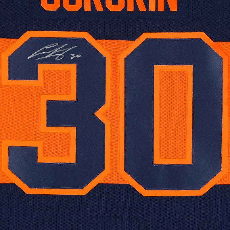 Maillot adidas authentique dédicacé par Ilya Sorokin des Islanders de New York pour la Stadium Series 2024