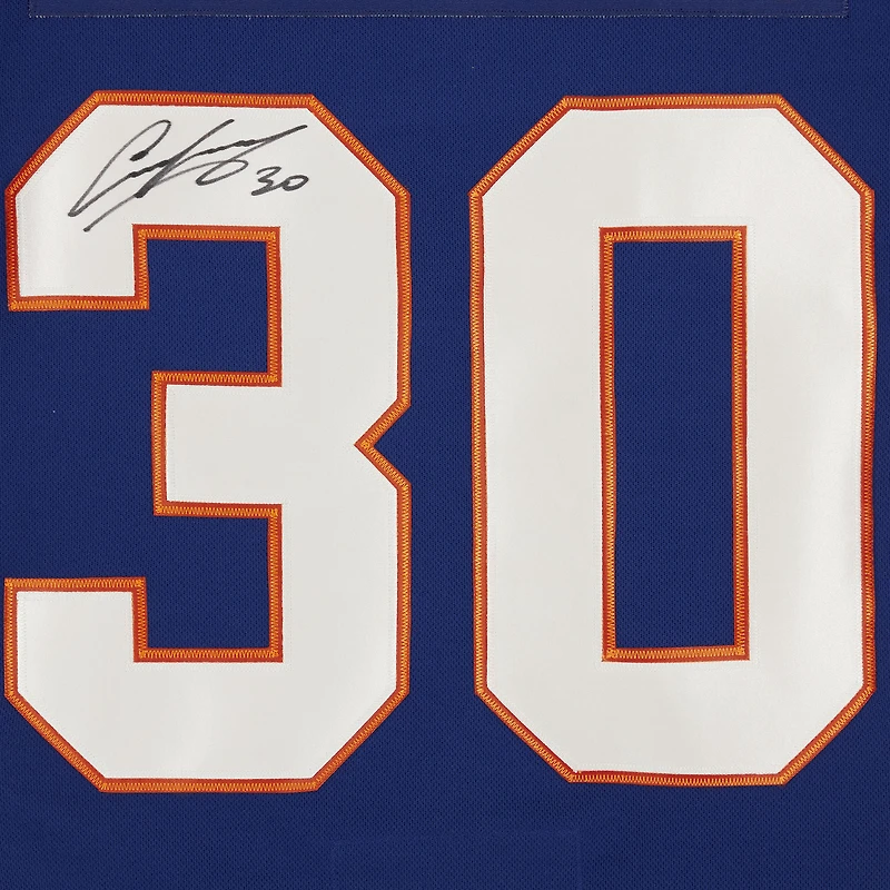 Maillot Adidas bleu authentique autographié par Ilya Sorokin des Islanders de New York