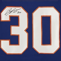 Maillot Adidas bleu authentique autographié par Ilya Sorokin des Islanders de New York