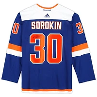 Ilya Sorokin New York Islanders Autographed Blue Alternate Adidas Authentic Jersey