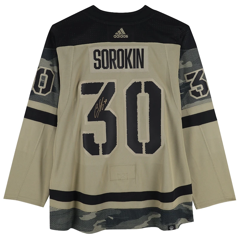 Ilya Sorokin New York Islanders Autographed Camo adidas Authentic Jersey