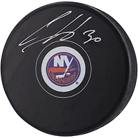Rondelle de hockey autographiée par Ilya Sorokin, des Islanders de New York