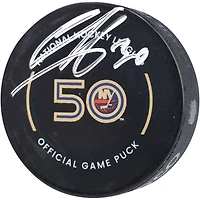 Rondelle de match officielle autographiée par Ilya Sorokin des Islanders de New York
