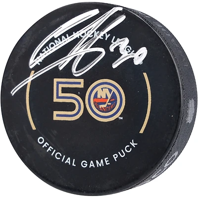 Rondelle de match officielle autographiée par Ilya Sorokin des Islanders de New York