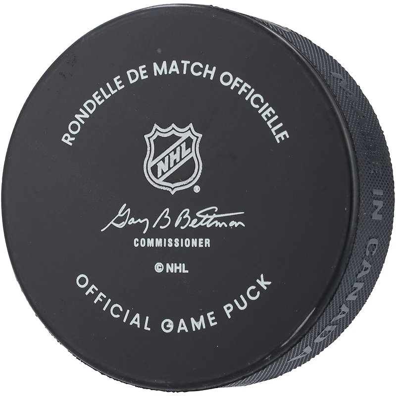 Rondelle de match officielle autographiée par Ilya Sorokin des Islanders de New York