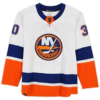 Maillot adidas authentique blanc autographié par Ilya Sorokin des Islanders de New York