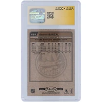 Mathew Barzal des Islanders de New York a autographié la carte de recrue Auto 10 autographiée Upper Deck O-Pee-Chee mise à jour n° 689 2016-17. Les fanatiques de CGC ont été témoins de la carte de recrue Auto 10 authentifiée.