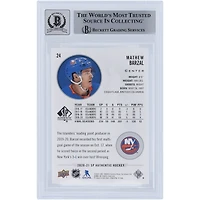 Carte autographiée 2020-21 Upper Deck SP Authentic #24 Beckett Fanatics Witnessed New York Islanders 10
