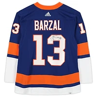 Mathew Barzal Islanders de New York Maillot authentique bleu autographié Adidas