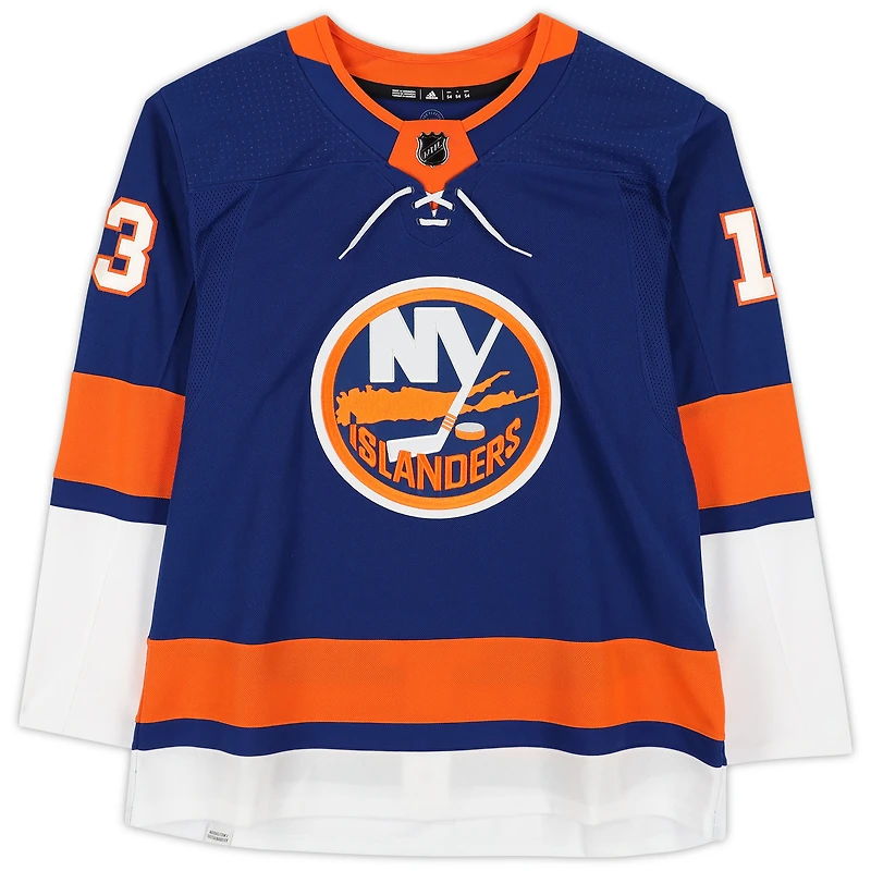 Mathew Barzal Islanders de New York Maillot authentique bleu autographié Adidas