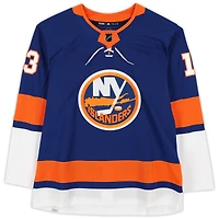Mathew Barzal Islanders de New York Maillot authentique bleu autographié Adidas