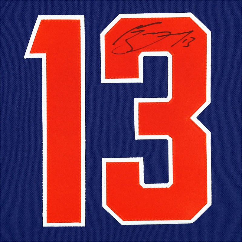 Mathew Barzal New York Islanders Autographié Bleu Alternatif Adidas Authentique Maillot