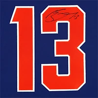 Mathew Barzal New York Islanders Autographié Bleu Alternatif Adidas Authentique Maillot