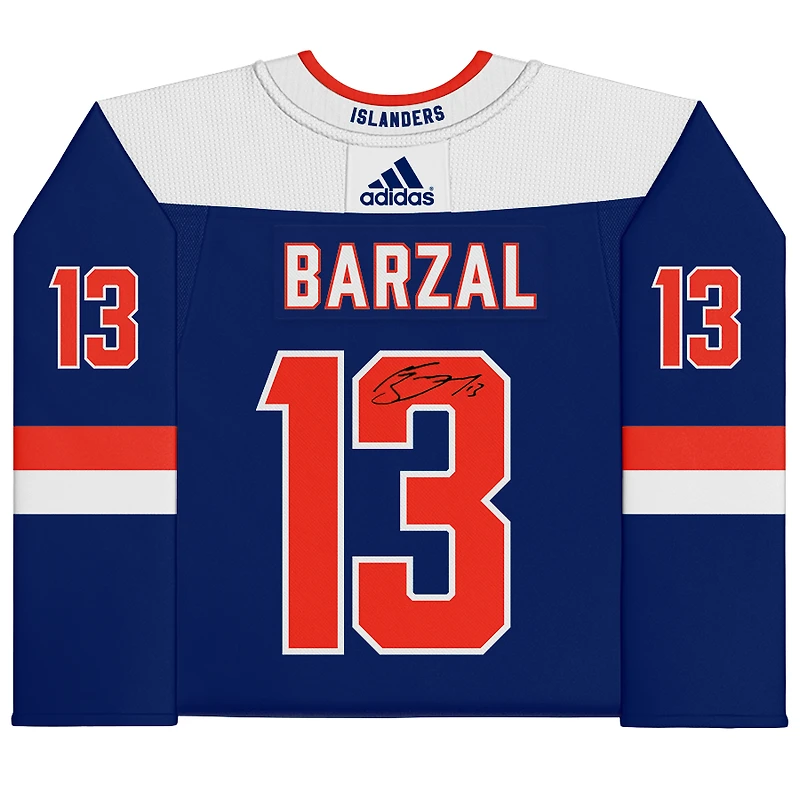 Mathew Barzal New York Islanders Autographed Blue Alternate Adidas Authentic Jersey