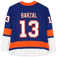 Maillot Breakaway Blue Fanatics autographié par Mathew Barzal des Islanders de New York
