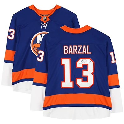 Maillot Breakaway Blue Fanatics autographié par Mathew Barzal des Islanders de New York