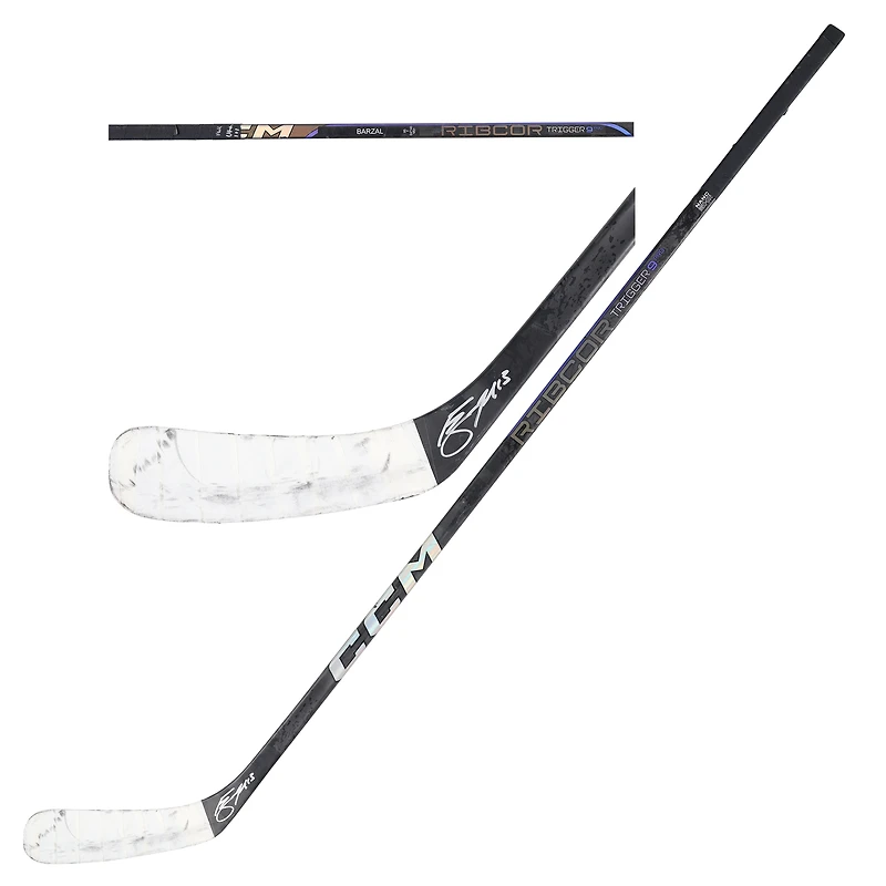 Mathew Barzal New York Islanders Autographed Game-Used Black CCM Stick vs. Utah Hockey Club on January 11, 2025
