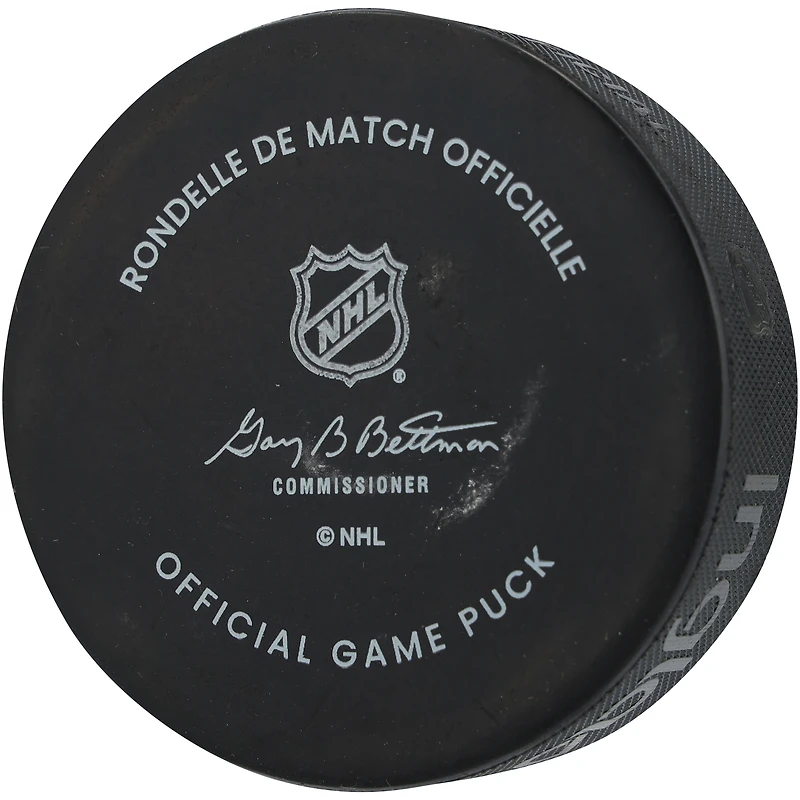 Rondelle de match officielle autographiée par Mathew Barzal des Islanders de New York