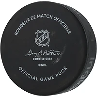 Rondelle de match officielle autographiée par Mathew Barzal des Islanders de New York