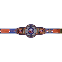 Ceinture de titre WWE Legacy autographiée par Mathew Barzal des New York Islanders avec inscription « Barzy » - Édition limitée n° 1/5