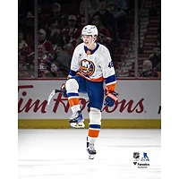 Matthew Schaefer New York Islanders Unsigned NHL Record Most Goals By An 18-Year-Old Defenseman Celebration Spotlight Photograph