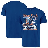 Men's '47 Matthew Schaefer Royal New York Islanders City Name & Number T-Shirt