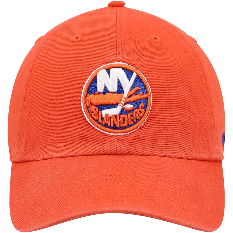 Men's '47 Orange New York Islanders Clean Up Adjustable Hat