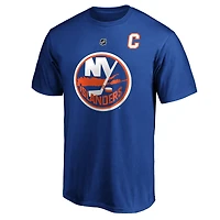 T-shirt pour homme Anders Lee Royal New York Islanders Authentic Stack Name & Number