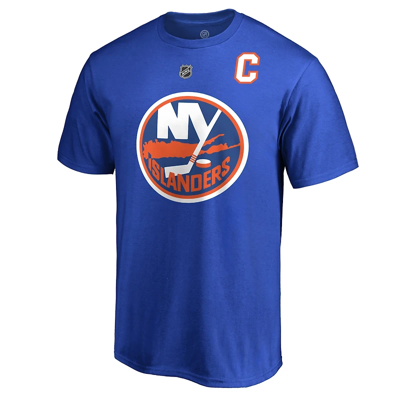 T-shirt Anders Lee Royal pour homme avec nom et numéro des New York Islanders