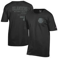 Men's Champion  Black New York Islanders Tonal T-Shirt