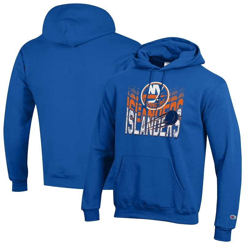 Sweat à capuche Champion Royal New York Islanders Powerblend pour homme