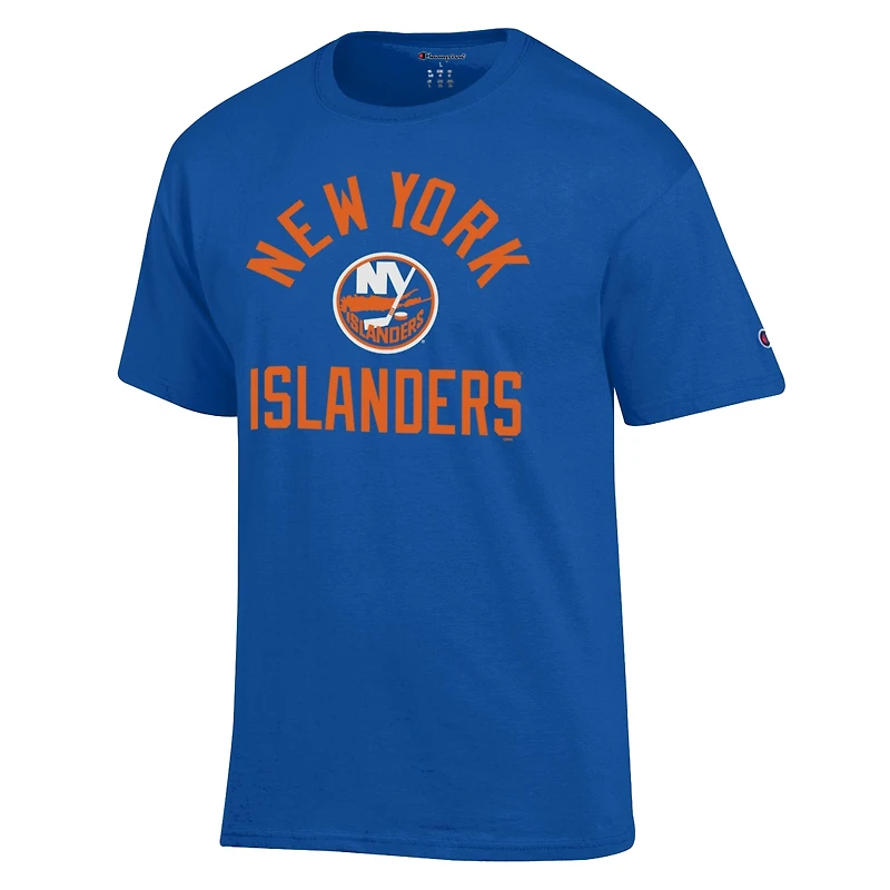 Men's Champion  Royal New York Islanders Primary Logo Jersey T-Shirt